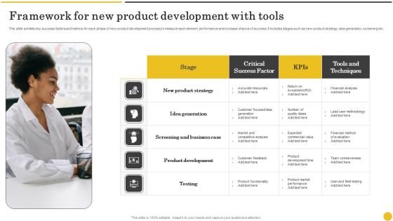 Framework For New Product Development With Tools Formats PDF