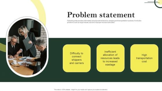 Problem Statement Logistic Company Investor Fund Raising Pitch Deck Rules PDF