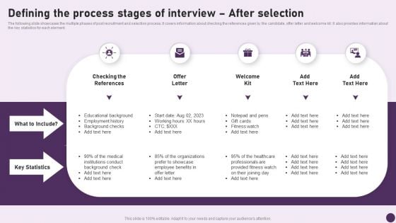 Guide To Healthcare Services Administration Defining The Process Stages Of Interview After Selection Microsoft PDF