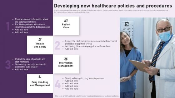 Guide To Healthcare Services Administration Developing New Healthcare Policies And Procedures Rules PDF Guide To Healthcare Services Administration Developing New Healthcare Policies And Procedures Rules PDF
