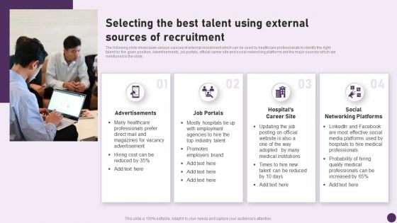 Guide To Healthcare Services Administration Selecting The Best Talent Using External Sources Of Recruitment Structure PDF