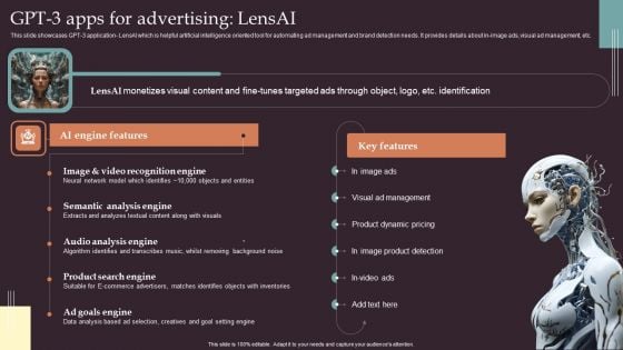 Comprehensive Resource Guide To Master GPT 3 GPT 3 Apps For Advertising Lensai Mockup PDF