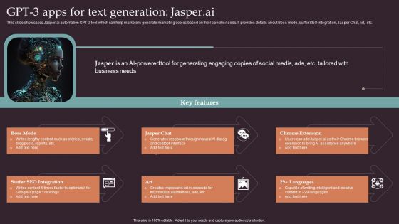 Comprehensive Resource Guide To Master GPT 3 GPT 3 Apps For Text Generation Jasper Ai Demonstration PDF