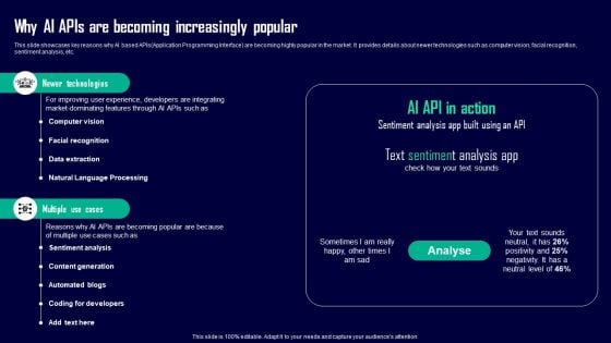 Leveraging Openai API For Business Why AI Apis Are Becoming Increasingly Popular Background PDF