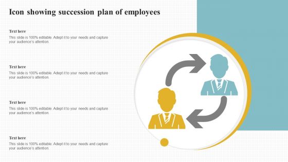 Icon Showing Succession Plan Of Employees Diagrams PDF