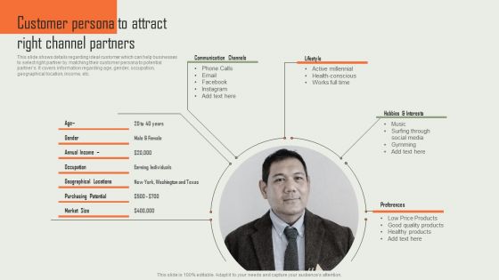 Product Marketing And Sales Expansion Through Channel Customer Persona To Attract Right Channel Partners Rules PDF