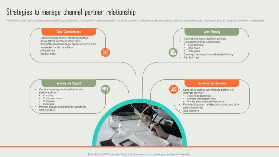 Product Marketing And Sales Expansion Through Channel Strategies To Manage Channel Partner Relationship Ideas PDF