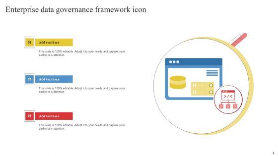 Enterprise Data Governance Icon Ppt PowerPoint Presentation Complete Deck With Slides