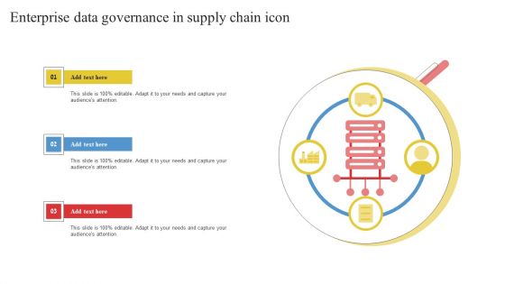 Enterprise Data Governance In Supply Chain Icon Designs PDF