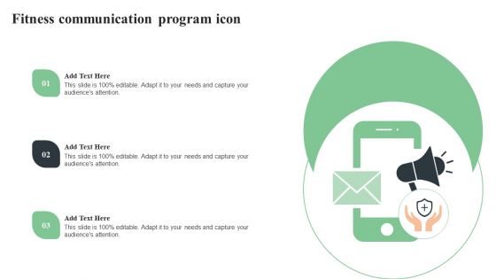 Fitness Communication Program Icon Elements PDF