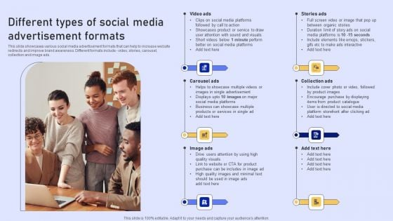 Online Marketing Strategy For Lead Generation Different Types Of Social Media Advertisement Formats Background PDF Online Marketing Strategy For Lead Generation Different Types Of Social Media Advertisement Formats Background PDF