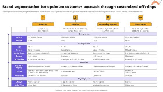 Brand Segmentation For Optimum Customer Outreach Through Customized Offerings Introduction PDF