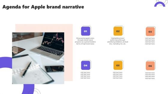 Agenda For Apple Brand Narrative Ppt Layouts File Formats PDF