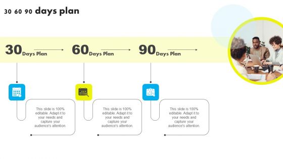 Implementing PPC Marketing Strategies To Increase Conversion 30 60 90 Days Plan Clipart PDF