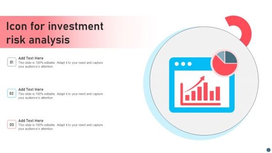 Icon For Investment Risk Analysis Infographics PDF