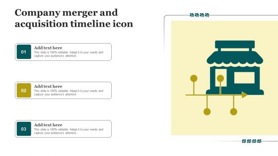 Company Merger And Acquisition Timeline Icon Guidelines PDF