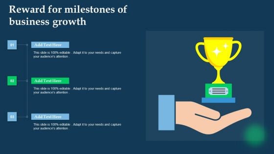 Reward For Milestones Of Business Growth Slides PDF