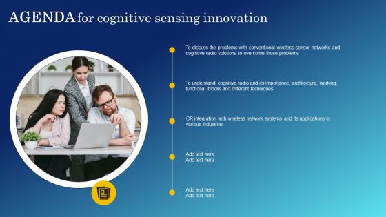 Agenda For Cognitive Sensing Innovation Diagrams PDF