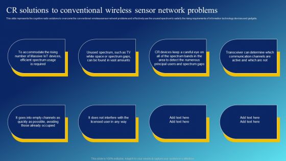 Cognitive Sensing Innovation CR Solutions To Conventional Wireless Sensor Network Problems Rules PDF