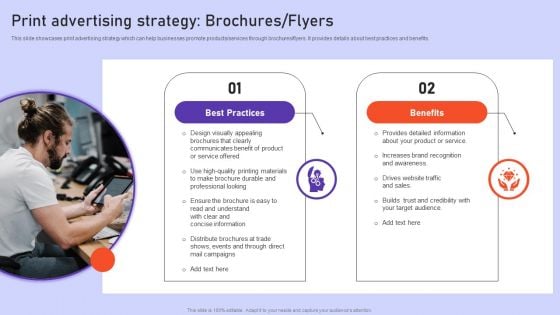 Print Advertising Strategy Brochures Flyers Ppt PowerPoint Presentation File Example PDF Print Advertising Strategy Brochures Flyers Ppt PowerPoint Presentation File Example PDF