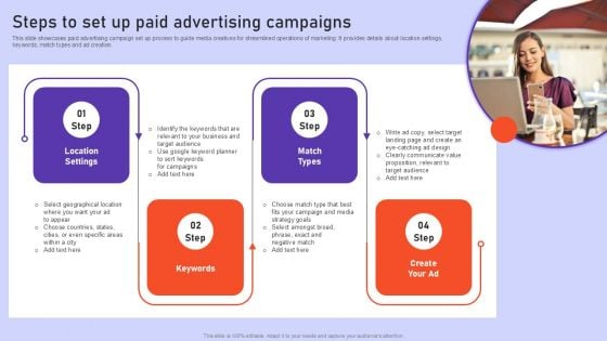 Steps To Set Up Paid Advertising Campaigns Ppt PowerPoint Presentation File Diagrams PDF Steps To Set Up Paid Advertising Campaigns Ppt PowerPoint Presentation File Diagrams PDF