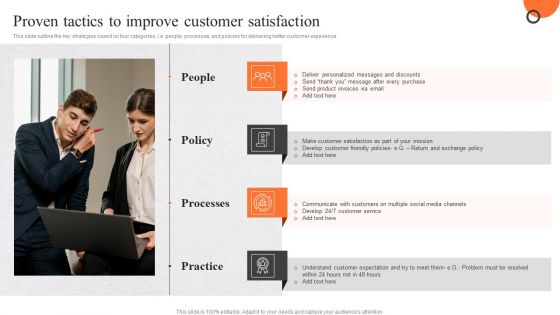 Enhancing Buyer Journey Proven Tactics To Improve Customer Satisfaction Clipart PDF