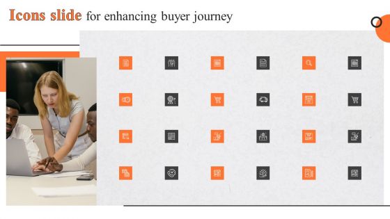 Icons Slide For Enhancing Buyer Journey Ppt PowerPoint Presentation File Professional PDF