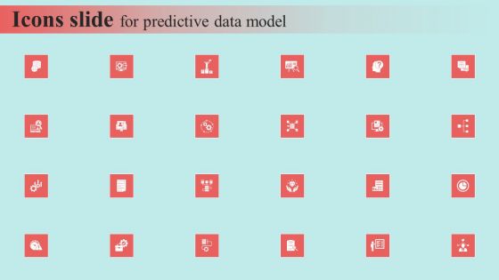 Icons Slide For Predictive Data Model Inspiration PDF