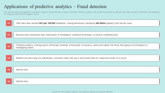 Predictive Data Model Applications Of Predictive Analytics Fraud Detection Microsoft PDF