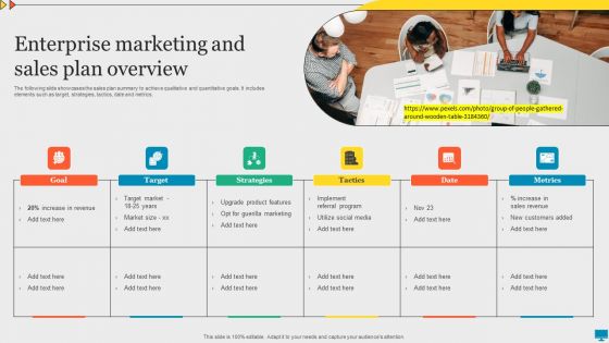 Enterprise Marketing And Sales Plan Overview Download PDF