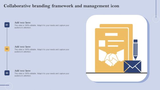 Collaborative Branding Framework And Management Icon Infographics PDF