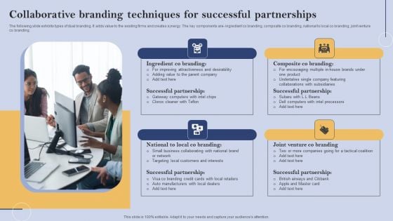 Collaborative Branding Techniques For Successful Partnerships Demonstration PDF