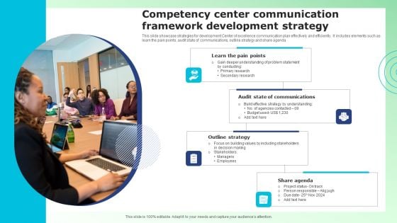 Competency Center Communication Framework Development Strategy Demonstration PDF