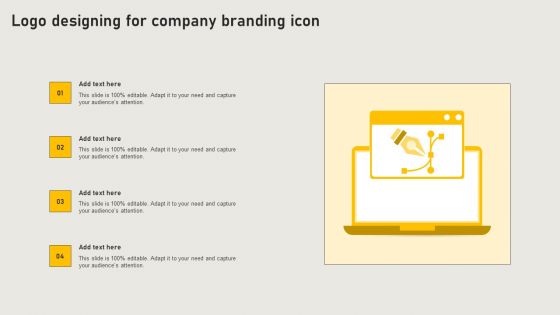 Logo Designing For Company Branding Icon Topics PDF