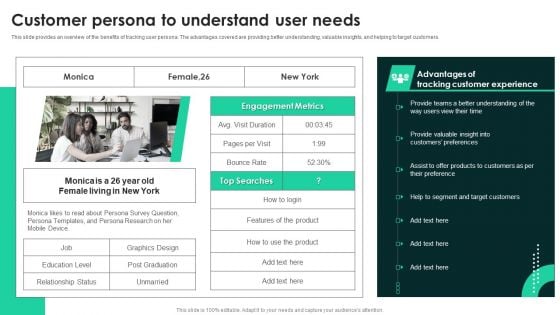 Techniques To Enhance User Onboarding Journey Customer Persona To Understand User Needs Topics PDF Techniques To Enhance User Onboarding Journey Customer Persona To Understand User Needs Topics PDF