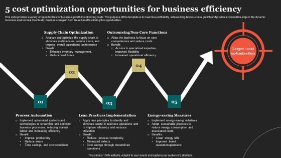 5 Cost Optimization Opportunities For Business Efficiency Topics PDF