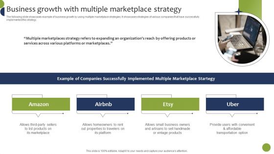 Business Growth With Multiple Marketplace Strategy Infographics PDF Business Growth With Multiple Marketplace Strategy Infographics PDF