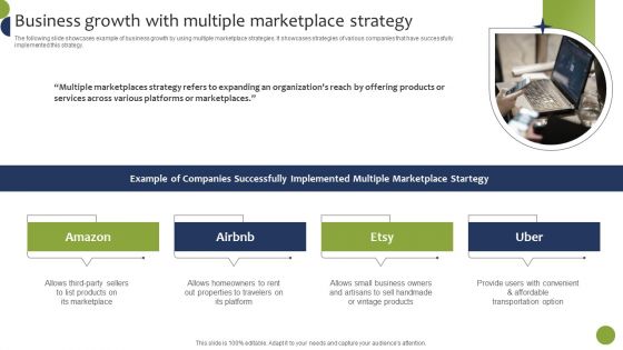 Business Growth With Multiple Marketplace Strategy Infographics PDF