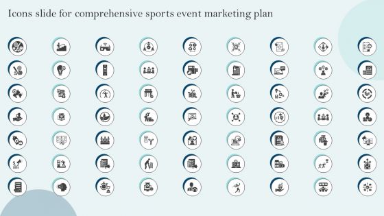 Icons Slide For Comprehensive Sports Event Marketing Plan Sample PDF