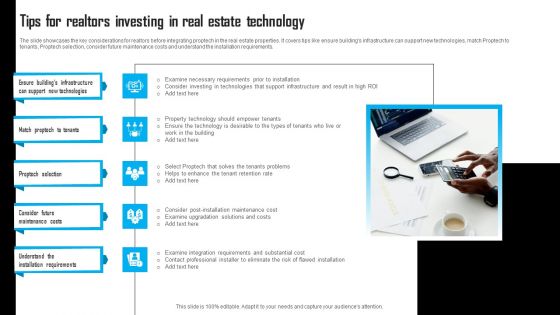 Tips For Realtors Investing In Real Estate Technology Topics PDF