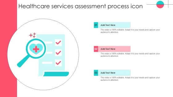 Healthcare Services Assessment Process Icon Topics PDF