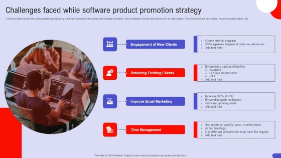 Challenges Faced While Software Product Promotion Strategy Topics PDF