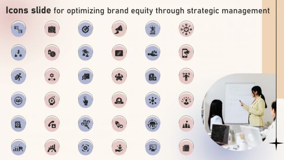 Icons Slide For Optimizing Brand Equity Through Strategic Management Topics PDF