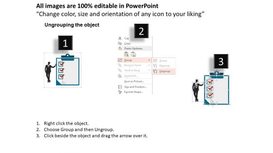 Checklist Of Management Process Powerpoint Template