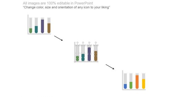 Test Tubes With Financial Data In Percentage Ratio Powerpoint Slides