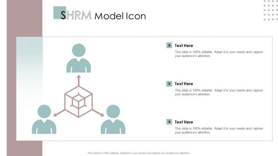 SHRM Model Icon Ppt PowerPoint Presentation Outline Design Inspiration PDF