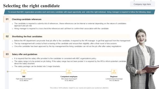 SHRM Talent Management Guide Handbook For Enterprise Selecting The Right Candidate Demonstration PDF