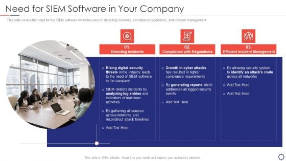 SIEM Need For SIEM Software In Your Company Ppt Layouts Introduction PDF SIEM Need For SIEM Software In Your Company Ppt Layouts Introduction PDF