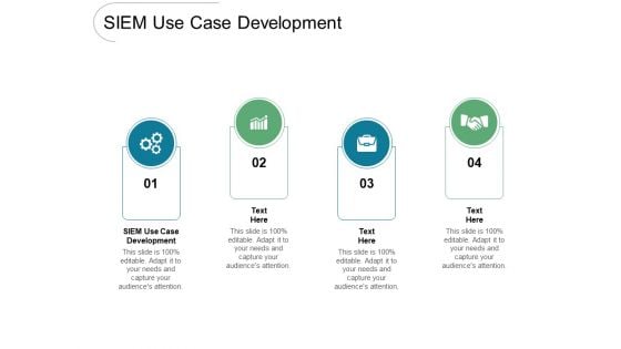 SIEM Use Case Development Ppt PowerPoint Presentation Summary Show Cpb Pdf