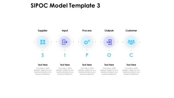 SIPOC Model Process Ppt PowerPoint Presentation Show Elements